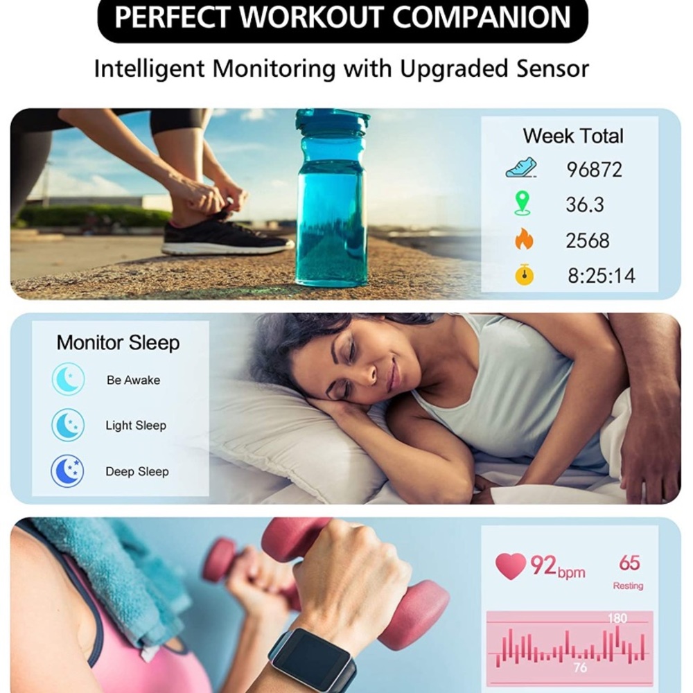 Smart Watch, Waterproof Touch Screen- iOS, Android - Picture 9 of 16